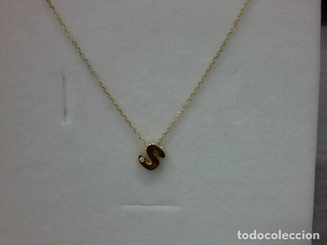 Joyeria: cadena con colgante letras oro 18 kl - Foto 3