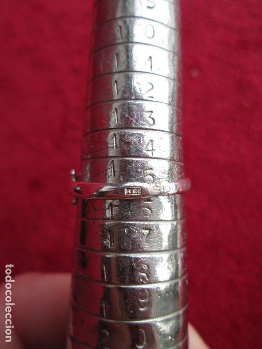 Joyeria: ANTIGUO ANILLO DE PLATA - PUNZONADO - Foto 7