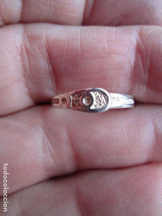 Joyeria: ANTIGUO ANILLO DE PLATA - PUNZONADO - Foto 5
