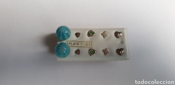 Joyeria: Lote de pendientes de plata de ley - Foto 2