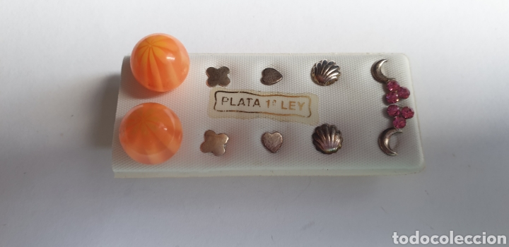 Joyeria: Lote de pendientes de plata de ley - Foto 1
