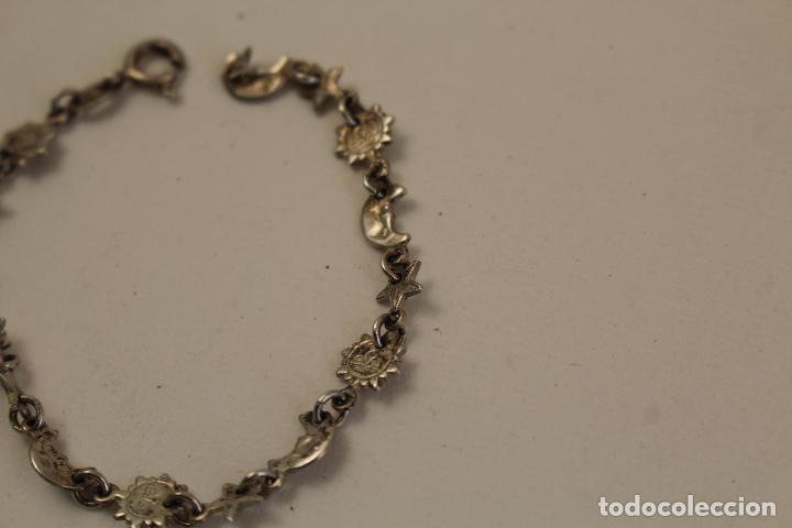 Joyeria: pulsera de lunas y soles en plata de ley 925 - Foto 6