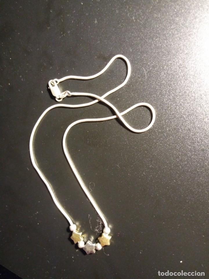 Joyeria: Cadena tres estrellas plata 925 - Foto 2