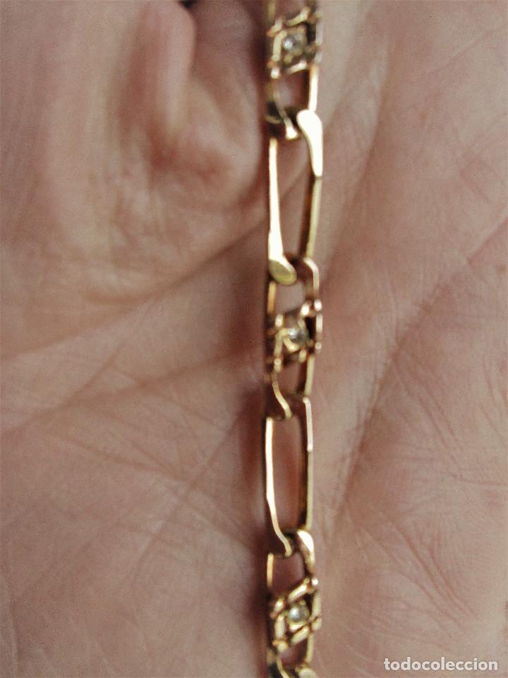 Joyeria: PULSERA CHAPADO EN ORO CON CIRCONITAS INCRUSTADAS - SIN ESTRENAR - Foto 4