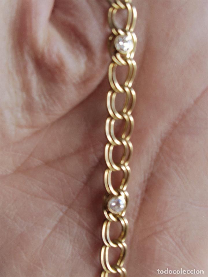 Joyeria: PULSERA CHAPADO EN ORO CON CIRCONITAS INCRUSTADAS - SIN ESTRENAR - Foto 3