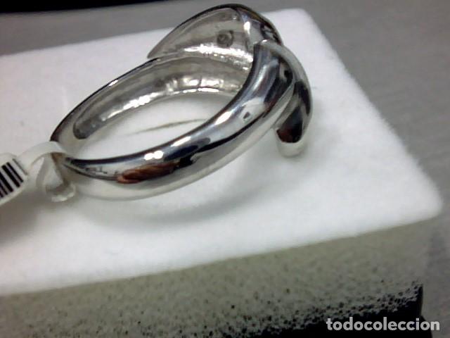 Joyeria: anillo oro blanco 18 kts y diamantes - Foto 2