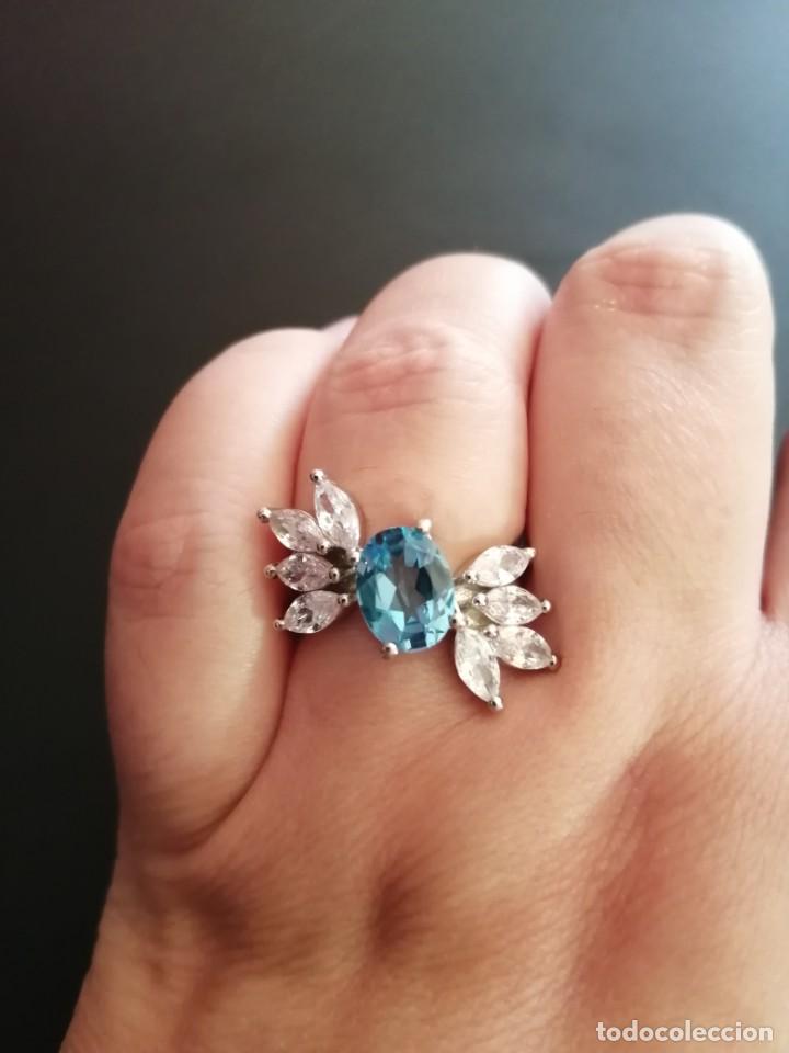 Joyeria: Precioso anillo con Topacio y Circonitas - Foto 1
