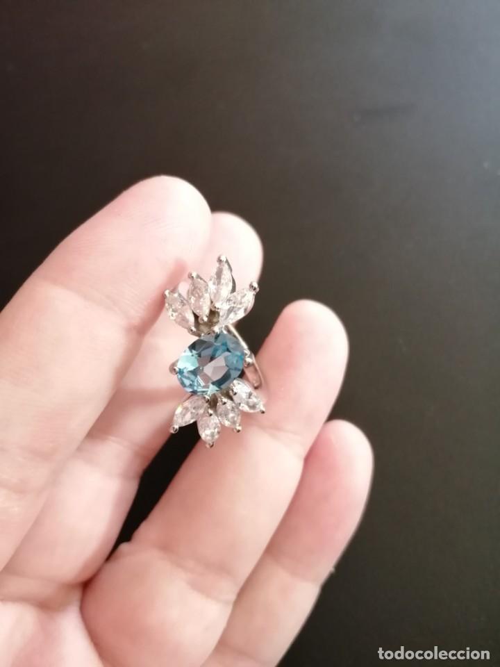 Joyeria: Precioso anillo con Topacio y Circonitas - Foto 4