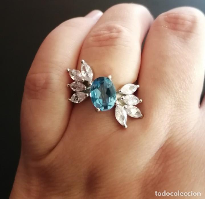 Joyeria: Precioso anillo con Topacio y Circonitas - Foto 11
