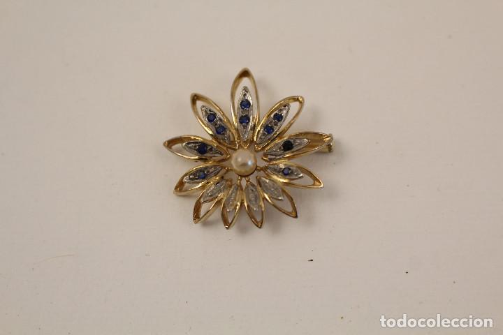 Joyeria: broche plata de ley chado en oro - Foto 1