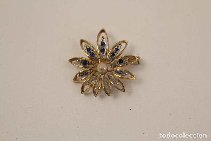 Joyeria: broche plata de ley chado en oro - Foto 2