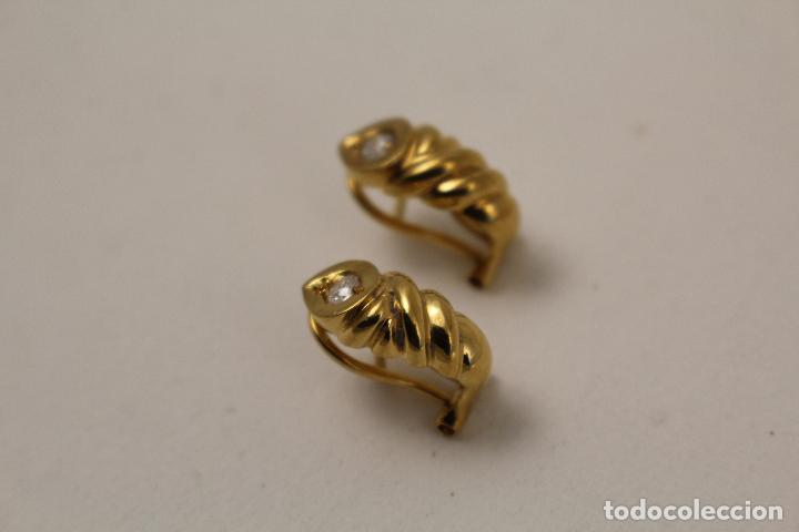 Joyeria: pendientes chapados en oro - Foto 2