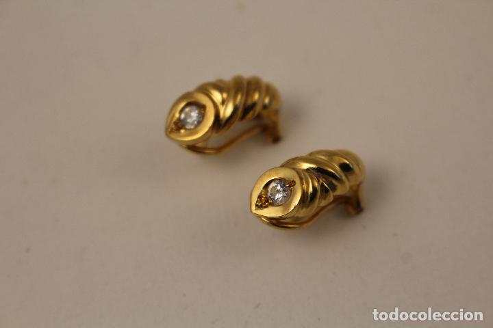 Joyeria: pendientes chapados en oro - Foto 3