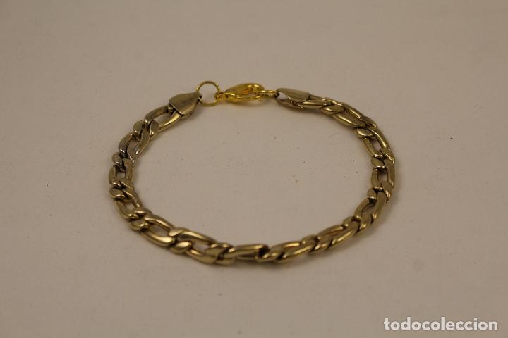 Joyeria: pulsera cadena chapada en oro - Foto 4
