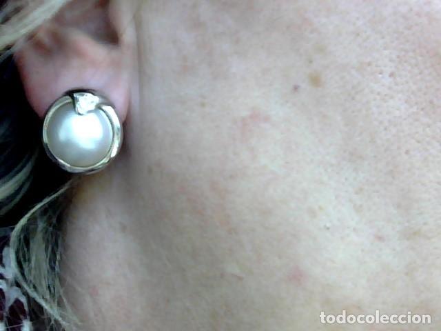 Joyeria: juego de anillo y pendientes oro blanco y perlas - Foto 5