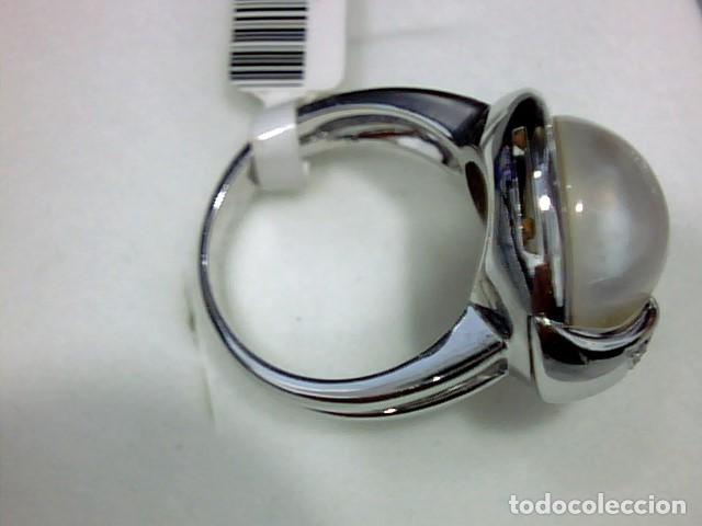 Joyeria: juego de anillo y pendientes oro blanco y perlas - Foto 9