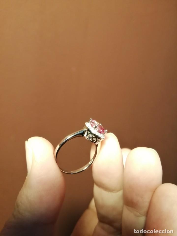 Joyeria: Anillo con Topacio Rosa natural y Plata de Ley - Foto 6