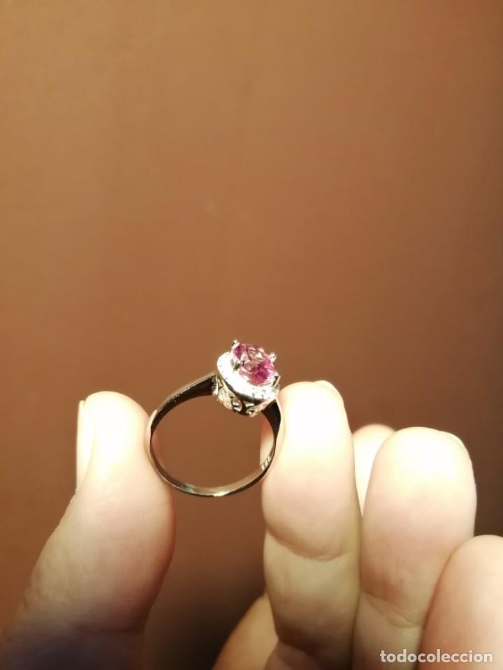 Joyeria: Anillo con Topacio Rosa natural y Plata de Ley - Foto 7