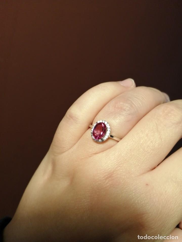 Joyeria: Anillo con Topacio Rosa natural y Plata de Ley - Foto 10