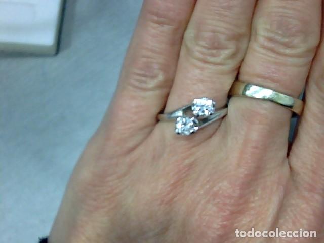 Joyeria: ANILLO ORO BLANCO 18 KL Y DIAMANTES - Foto 2