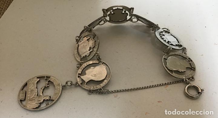Joyeria: BRAZALETE DE MONEDAS ESPA&Ntilde;OLAS EN PLATA - Foto 2