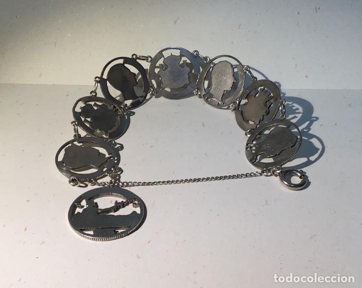 Joyeria: BRAZALETE DE MONEDAS ESPA&Ntilde;OLAS EN PLATA - Foto 3