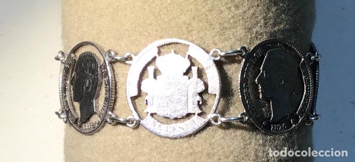Joyeria: BRAZALETE DE MONEDAS ESPA&Ntilde;OLAS EN PLATA - Foto 5