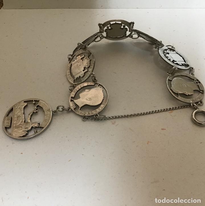 Joyeria: BRAZALETE DE MONEDAS ESPA&Ntilde;OLAS EN PLATA - Foto 1