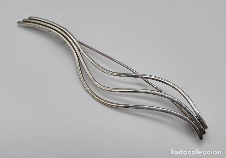 Joyeria: Elegante broche antiguo en plata de ley de dise&ntilde;o sofisticado . - Foto 2
