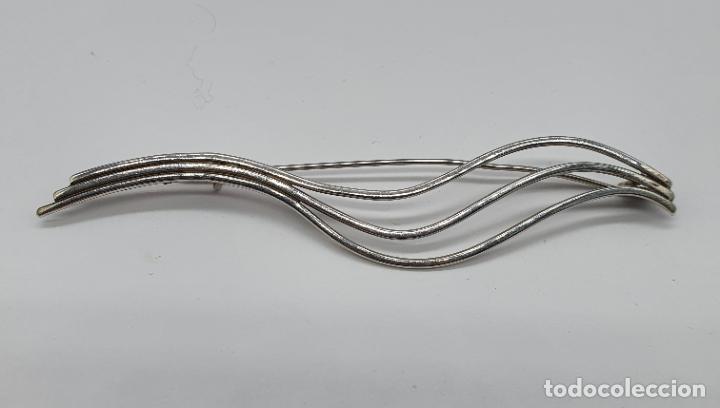 Joyeria: Elegante broche antiguo en plata de ley de dise&ntilde;o sofisticado . - Foto 3