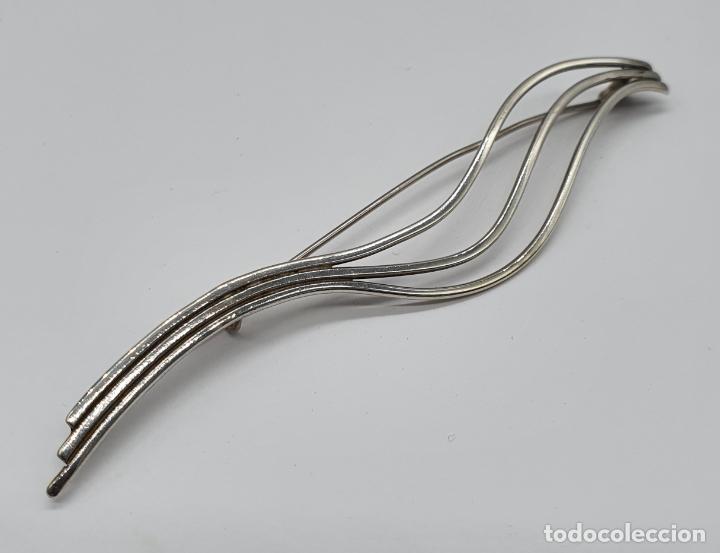 Joyeria: Elegante broche antiguo en plata de ley de dise&ntilde;o sofisticado . - Foto 4