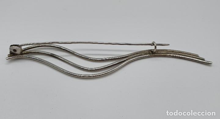 Joyeria: Elegante broche antiguo en plata de ley de dise&ntilde;o sofisticado . - Foto 5