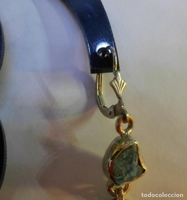 Joyeria: Pendientes apatito azul en plata 925 - Foto 2