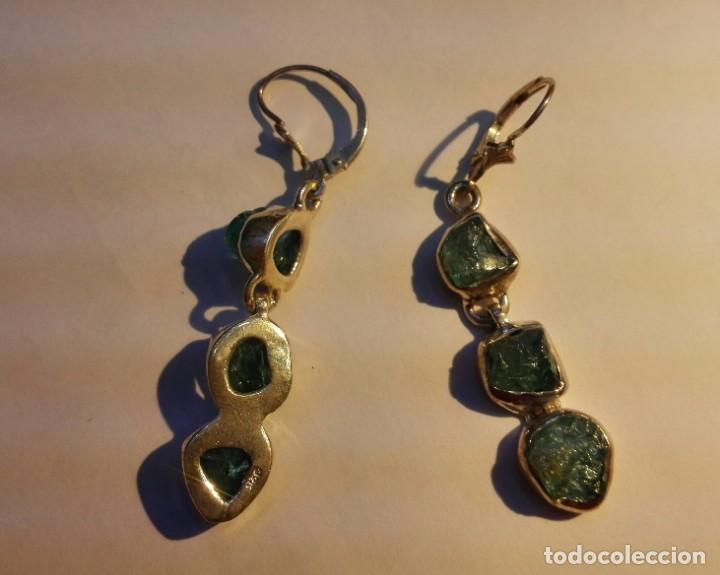 Joyeria: Pendientes apatito azul en plata 925 - Foto 3