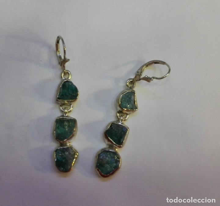 Joyeria: Pendientes apatito azul en plata 925 - Foto 4