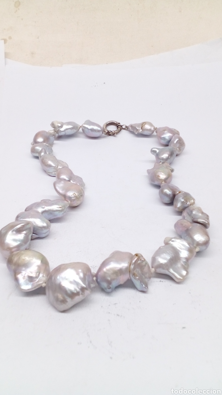 Joyeria: Collar de peelas naturales y plata - Foto 2