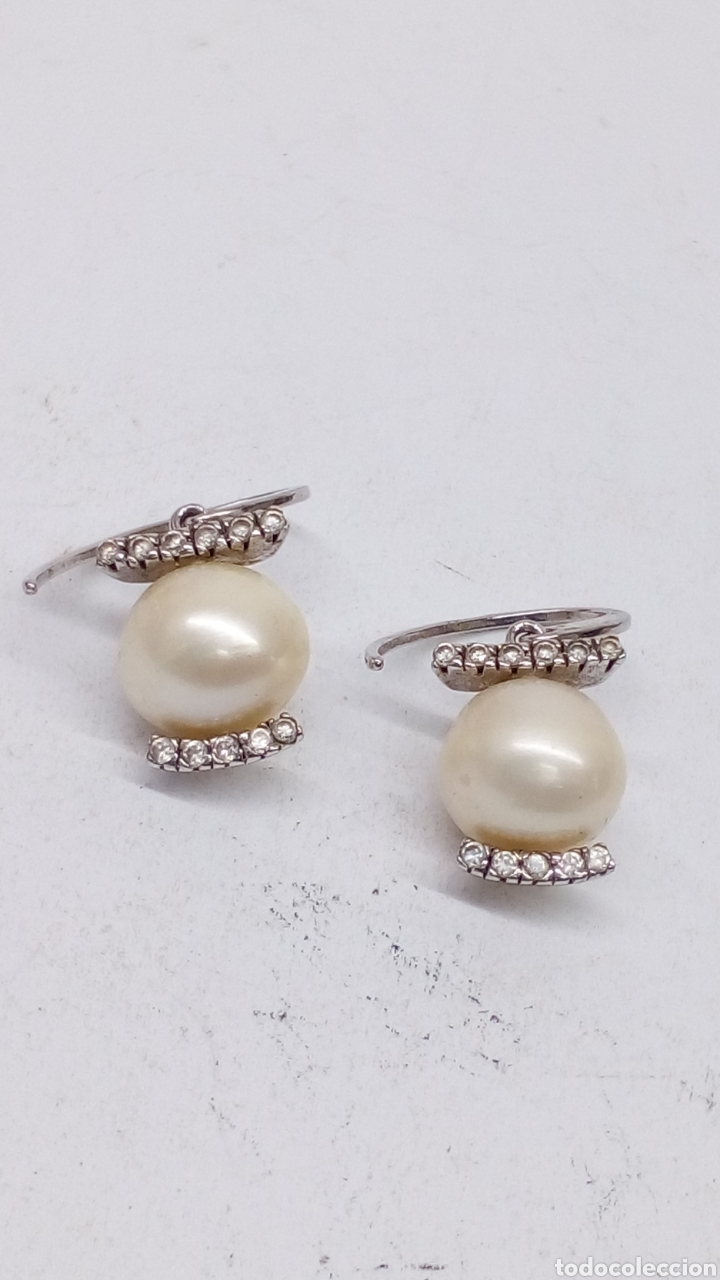 Joyeria: Pendientes de plata y perlas /P170 - Foto 1