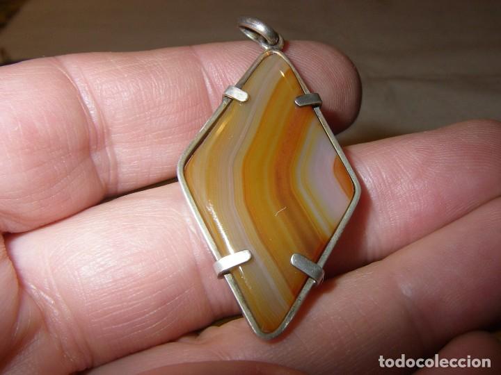Joyeria: Colgante de plata con agata. - Foto 1