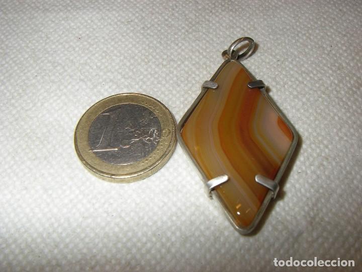 Joyeria: Colgante de plata con agata. - Foto 2