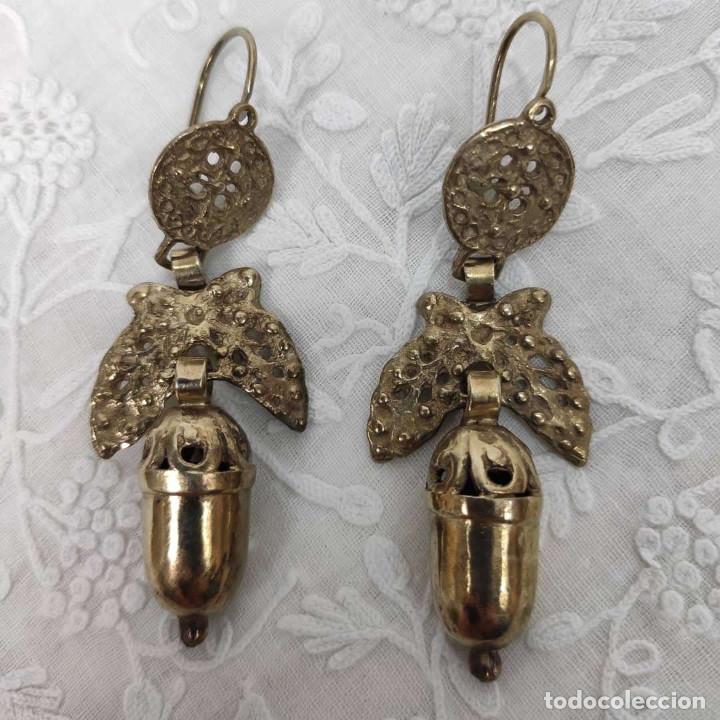 Joyeria: Pendientes de bellota. Indumentaria tradicional. - Foto 13