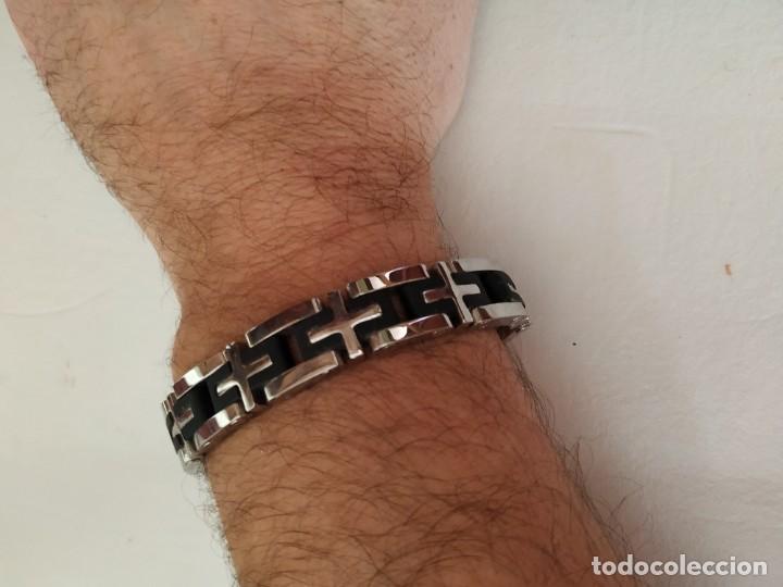 Joyeria: Pulsera acero y caucho - Foto 1