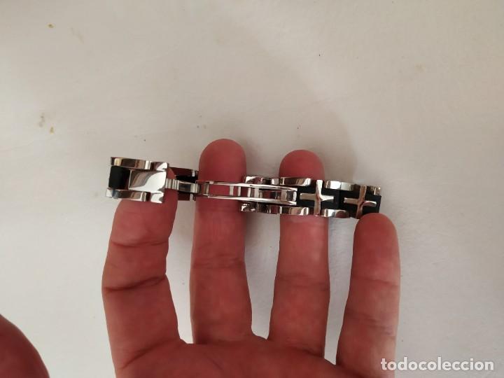 Joyeria: Pulsera acero y caucho - Foto 3