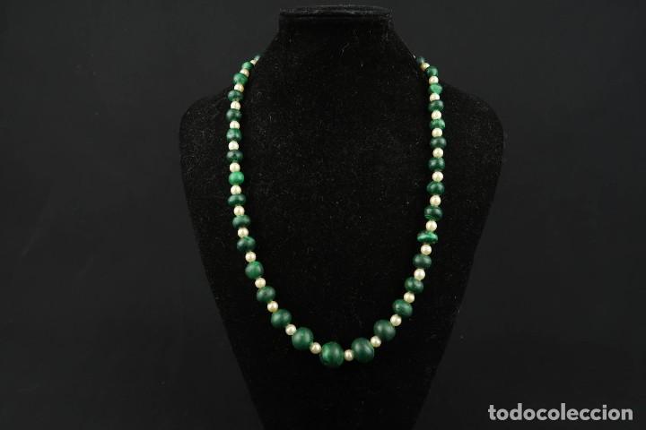 Joyeria: Antiguo Collar Malaquita - Foto 2