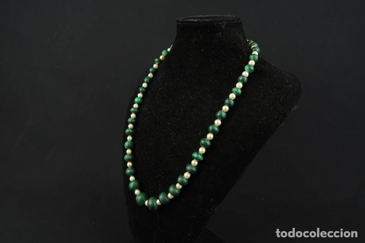 Joyeria: Antiguo Collar Malaquita - Foto 3