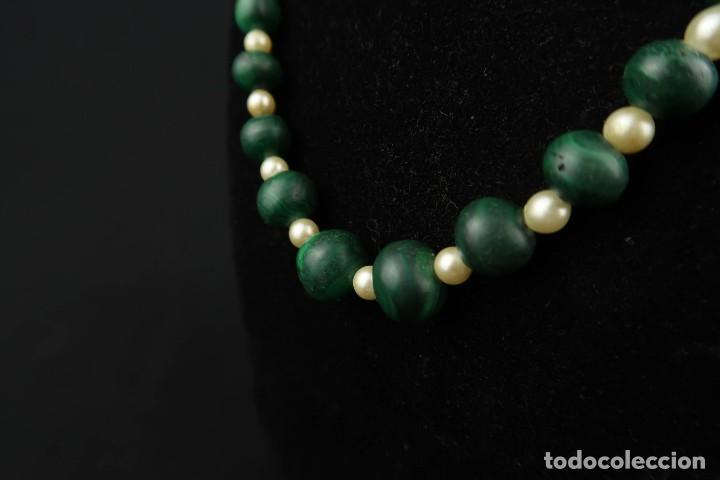 Joyeria: Antiguo Collar Malaquita - Foto 4