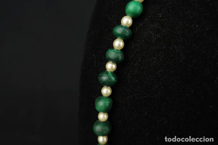 Joyeria: Antiguo Collar Malaquita - Foto 5
