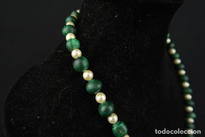 Joyeria: Antiguo Collar Malaquita - Foto 7