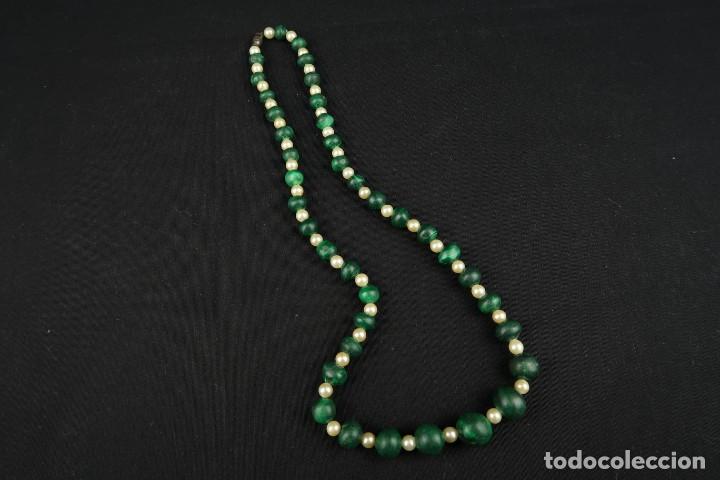 Joyeria: Antiguo Collar Malaquita - Foto 8