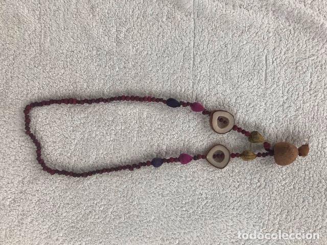 Joyeria: Collar egipcio elaborado con huesos y semillas - Foto 2