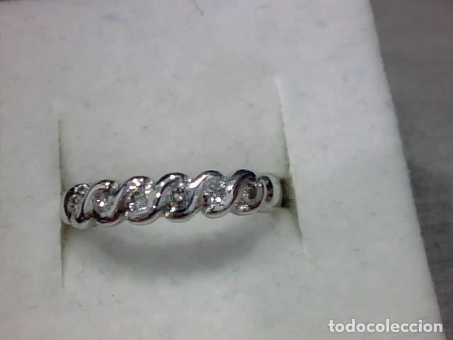 Joyeria: ANILLO ORO BLANCO 18 KL Y DIAMANTES - Foto 3